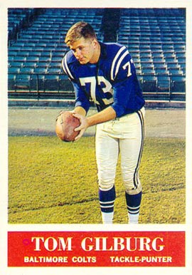 1964 Philadelphia Tom Gilburg #2 Football Card