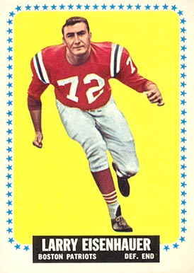 1964 Topps Larry Eisenhauer #8 Football Card