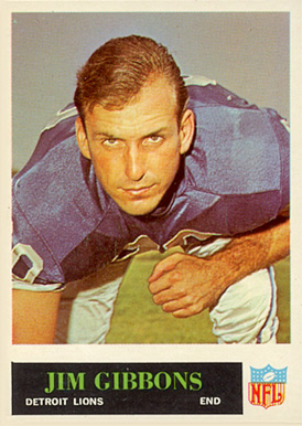 1965 Philadelphia Jim Gibbons #61 Football Card