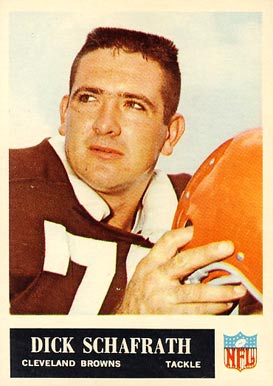 1965 Philadelphia Dick Schafrath #40 Football Card