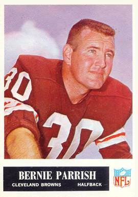 1965 Philadelphia Bernie Parrish #37 Football Card
