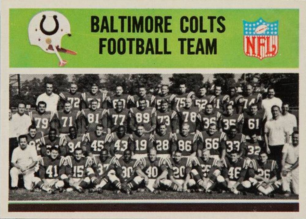 1965 Philadelphia Baltimore Colts #1 Football Card