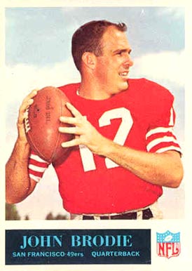1965 Philadelphia John Brodie #171 Football Card
