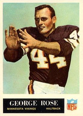 1965 Philadelphia George Rose #109 Football Card
