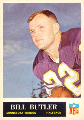 1965 Philadelphia Bill Butler #103 Football Card