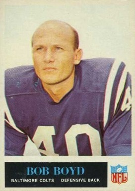 1965 Philadelphia Bob Boyd #3 Football Card