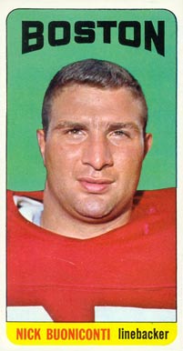 1965 Topps Nick Buoniconti #3 Football Card