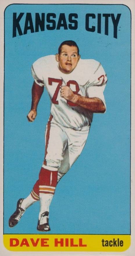 1965 Topps Dave Hill #102 Football Card