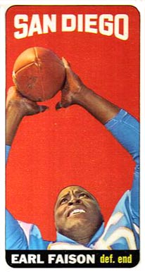 1965 Topps Earl Faison #158 Football Card