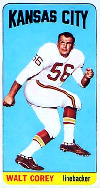 1965 Topps Walt Corey #97 Football Card