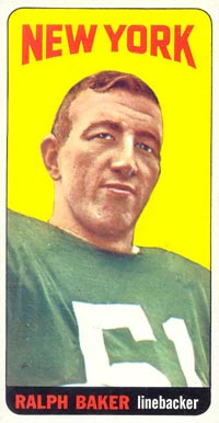 1965 Topps Ralph Baker #112 Football Card