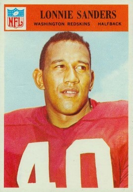 1966 Philadelphia Lonnie Sanders #192 Football Card