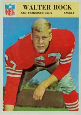 1966 Philadelphia Walter Rock #180 Football Card