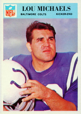 1966 Philadelphia Lou Michaels #20 Football Card