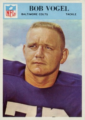 1966 Philadelphia Bob Vogel #25 Football Card