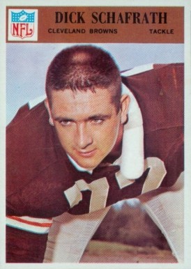 1966 Philadelphia Dick Schafrath #50 Football Card
