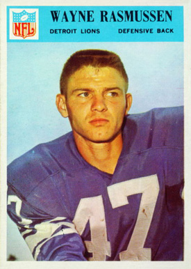 1966 Philadelphia Wayne Rasmssen #74 Football Card