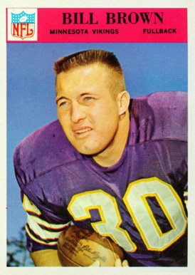 1966 Philadelphia Bill Brown #107 Football Card