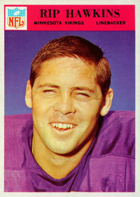1966 Philadelphia Rip Hawkins #110 Football Card