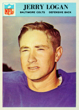 1966 Philadelphia Jerry Logan #17 Football Card