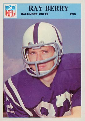 1966 Philadelphia Raymond Berry #15 Football Card