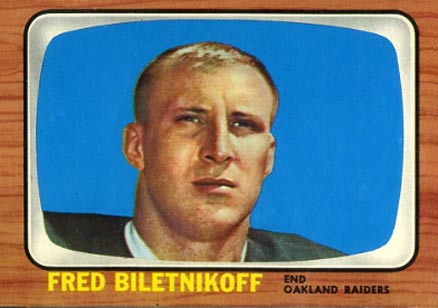 1966 Topps Fred Biletnikoff #104 Football Card