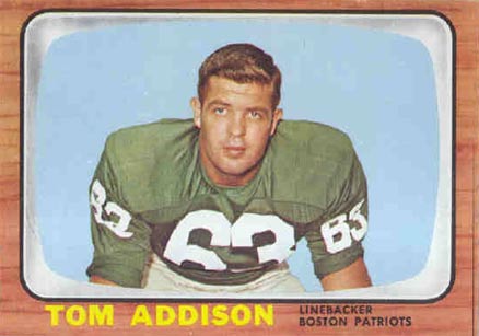 1966 Topps Tommy Addison #1 Football Card