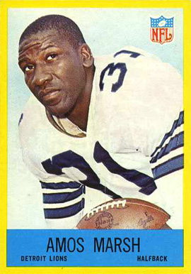 1967 Philadelphia Amos Marsh #68 Football Card