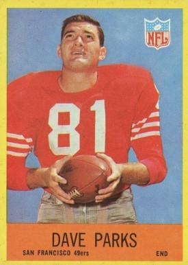 1967 Philadelphia Dave Parks #176 Football Card