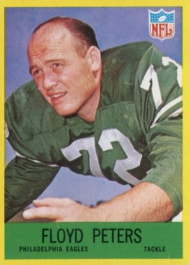 1967 Philadelphia Floyd Peters #139 Football Card