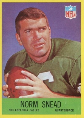 1967 Philadelphia Norm Snead #142 Football Card