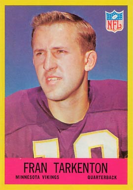 1967 Philadelphia Fran Tarkenton #106 Football Card