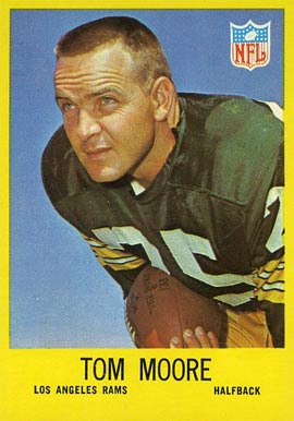 1967 Philadelphia Tom Moore #93 Football Card