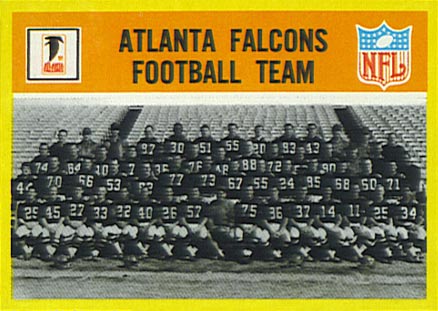 1967 Philadelphia Falcons Team #1 Football Card