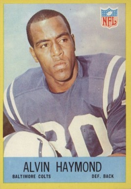 1967 Philadelphia Alvin Haymond #17 Football Card