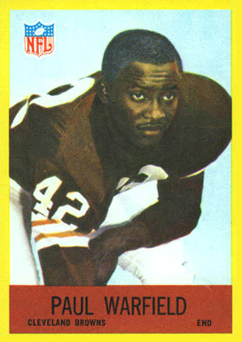 1967 Philadelphia Paul Warfield #46 Football Card