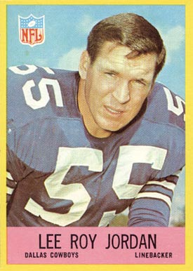 1967 Philadelphia Lee Roy Jordan #54 Football Card