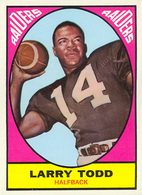 1967 Topps Larry Todd #108 Football Card