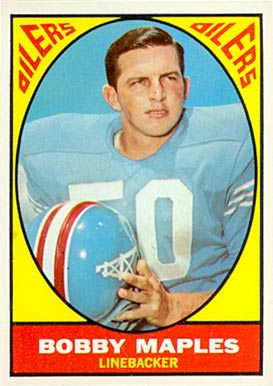 1967 Topps Bobby Maples #53 Football Card