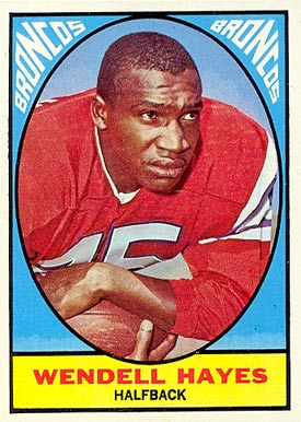 1967 Topps Wendell Hayes #36 Football Card