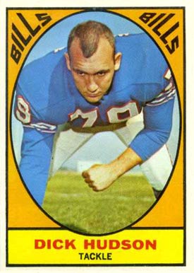 1967 Topps Dick Hudson #22 Football Card