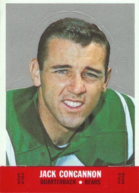 1968 Topps Stand-Ups Jack Concannon # Football Card