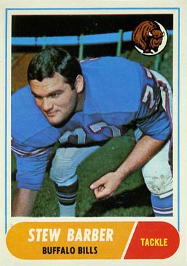 1968 Topps Stew Barber #44 Football Card