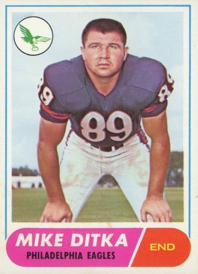1968 Topps Mike Ditka #162 Football Card