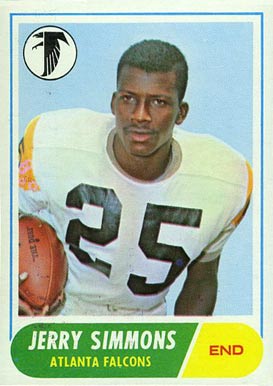 1968 Topps Jerry Simmons #177 Football Card
