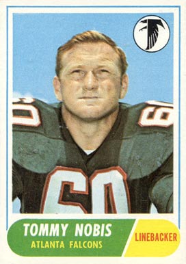 1968 Topps Tommy Nobis #151 Football Card