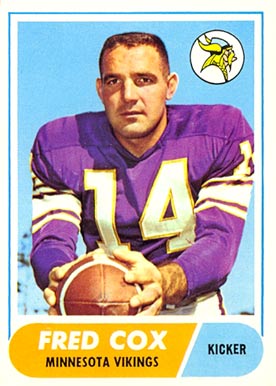 1968 Topps Fred Cox #107 Football Card