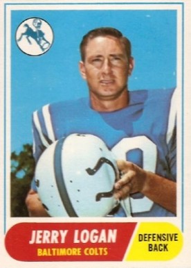 1968 Topps Jerry Logan #47 Football Card