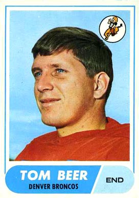 1968 Topps Tom Beer #42 Football Card