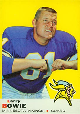 1969 Topps Larry Bowle #126 Football Card